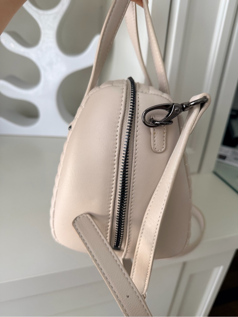 CELINE DION Vibrato Satchel Top Handle Cross Body Leather Purse NEW Retail $400 - Picture 14 of 14
